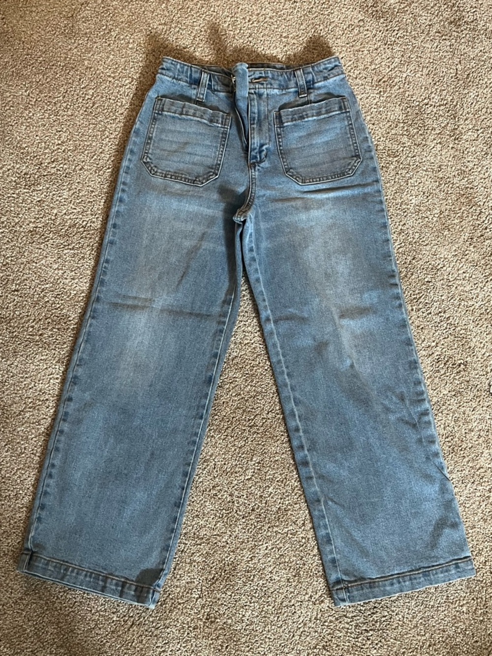 Sanctuary Vintage-Inspired Wide Leg Denim in Light Blue
